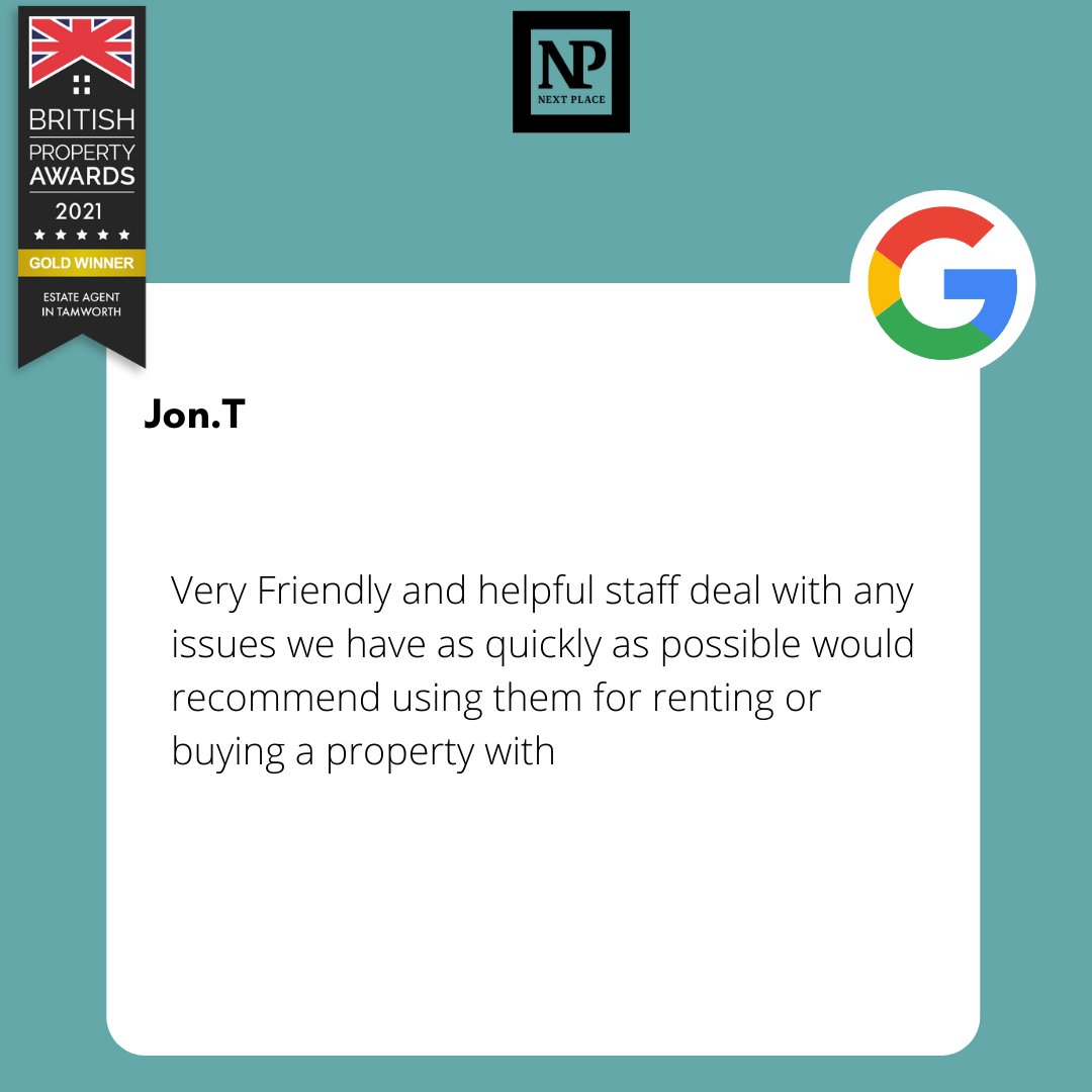 NextPlaceProp's tweet image. Thank you Jon for your review ✨
We love to help you find the #PerfectHome

#Reviews #GoodAtWhatWeDo #HomeLife