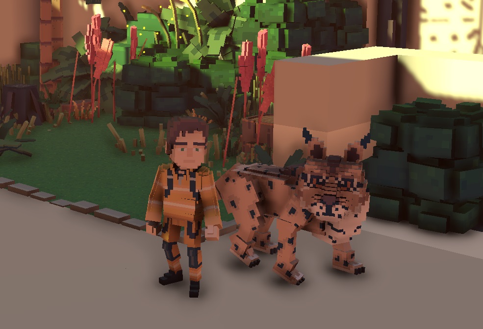 yaohanluu's tweet photo. @TheSandboxGame Big cat out to play #SandboxAlphaS2Contest $SAND #SandboxAlphaS2 https://t.co/nERnii30pn