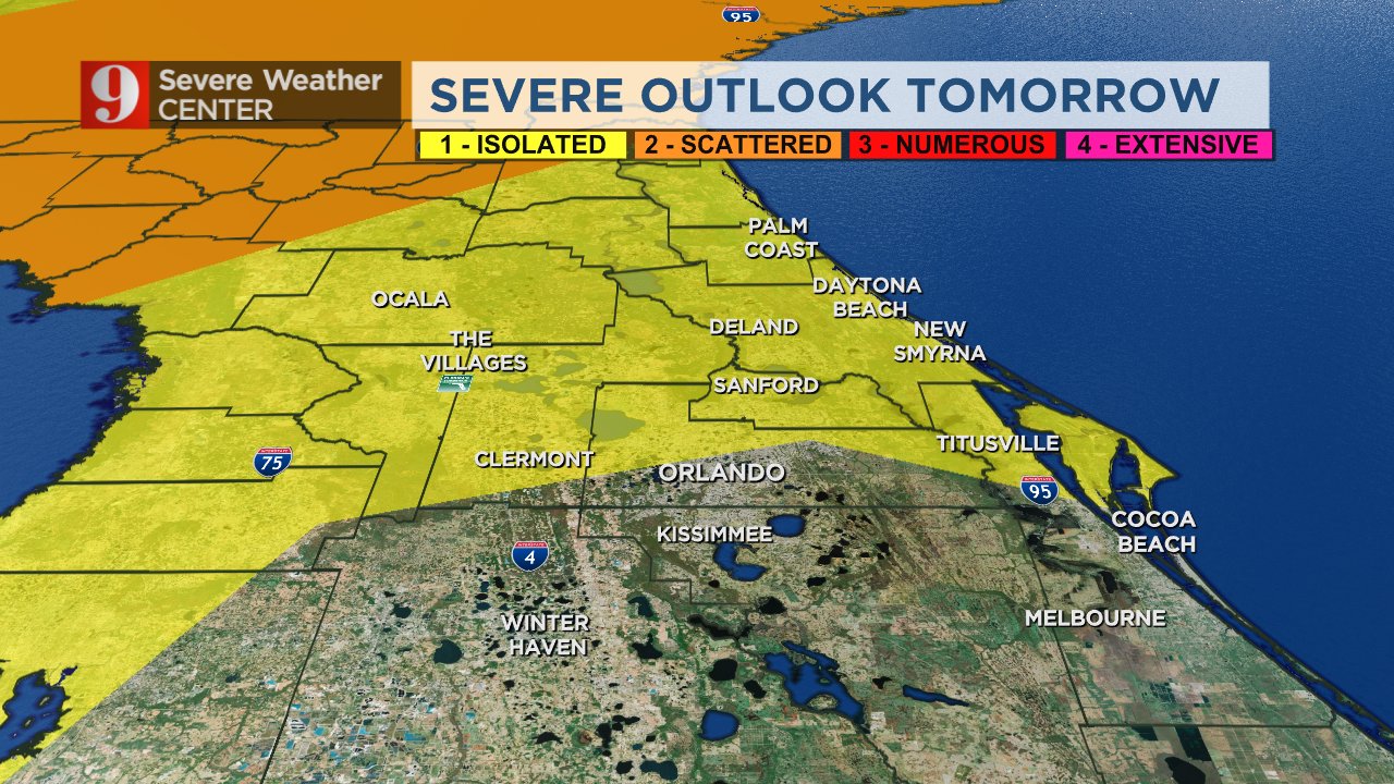 Brian Shields, WFTV on Twitter "Isolated severe storms will be