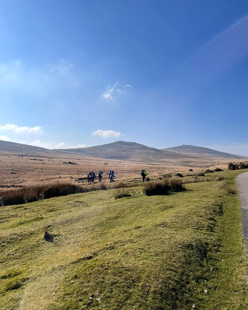 Blue skies for miles! Some of our Sixth Form students went to Dartmoor at the weekend to carry out their Ten Tors training. We are very proud of all their effort and determination! ☀️ #tentors #training #determination #sixthform