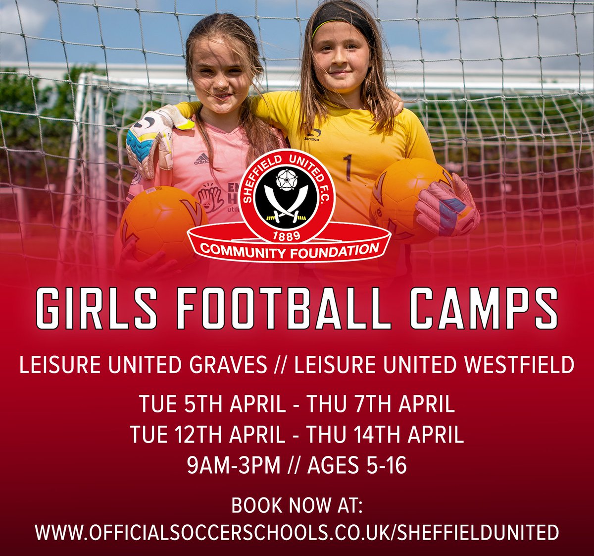 ⚽️ Our Easter Football Camps are back! Book early to avoid disappointment 👇 🔗 officialsoccerschools.co.uk/sheffieldunite…