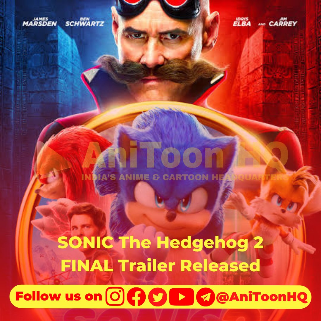 #Sonic The Hedgehog 2 #FinalTrailer Released 

WATCH NOW: https://t.co/TiaKWO4LOS
#FirstTrailer: https://t.co/J6H0zizWRr

The world’s favorite #BlueHedgehog is back for a next-level #Adventure in #SonicTheHedgehog2

#SonicTheHedgehog
#AnimeMovie #Animation #AnimatedMovie #Movie https://t.co/Me0H77h4W2