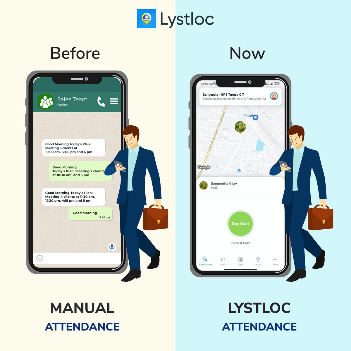lystloc's tweet image. Let&apos;s try the new version of daily attendance like never BEFORE- Time for Lystloc NOW!

To be Continued...

Learn More: lystloc.com

#ATTENDANCE #employeetracking #Remotetracking #timeforchange #newtechnology #lystloc #5yearsoflystloc