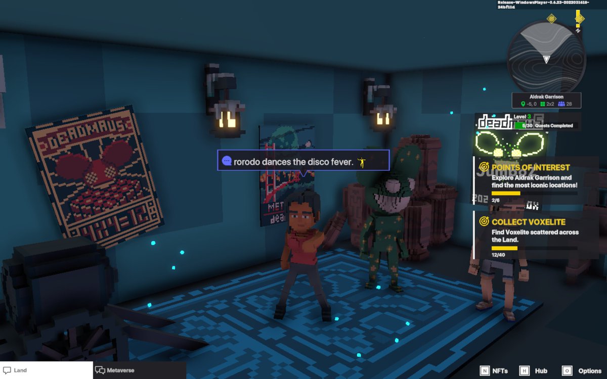do_rllo's tweet photo. @TheSandboxGame @deadmau5 I just participated in the daily #SandboxAlphaS2Contest for a chance to earn up to 1,000 $SAND! Starting March 17 - Selfie with Deadmau5. Check out my screenshot below!
👇 #SandboxAlphaS2 Deadmau5 is here! https://t.co/pizM8cBV5n