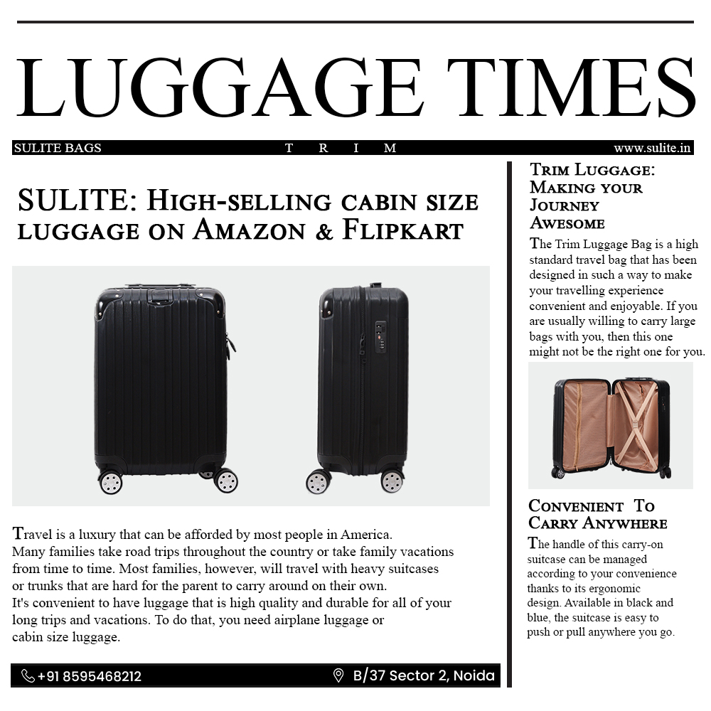 SuliteBags's tweet photo. Luggage Times: Sulite's Weekly Broadcast 📰
Nothing says "I'm ready to travel the world" like a new suitcase. Experience the luxury of travelling light for your next adventure! ✈
.
#luggage #suitcase #suitcaselife #travel #traveling https://t.co/qyBvWaEwtz