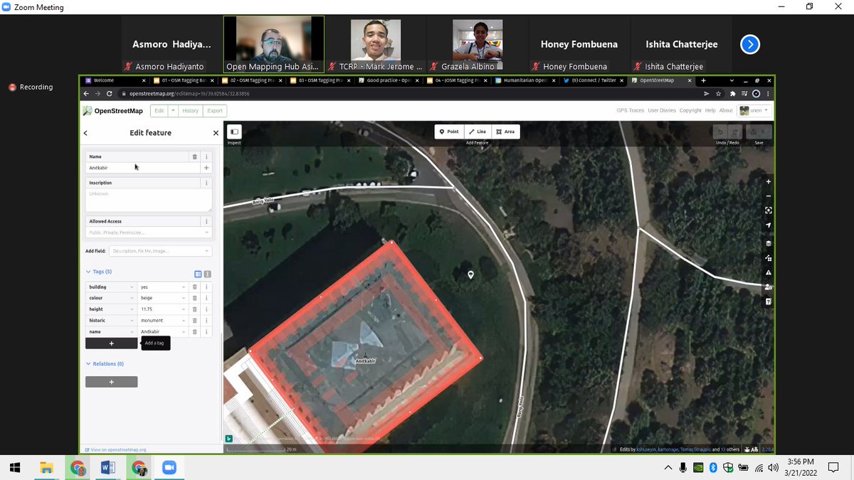 openmapping_ap's tweet image. Glimpses from our first ever Focused Training Session with @canunen on &quot;Tagging &amp;amp; community standard in OSM and setting up a Custom Tagging Preset in JOSM.&quot; yesterday! 

We hope the participants had as much fun as we did. ~ See you again next time!

#OSMtraining