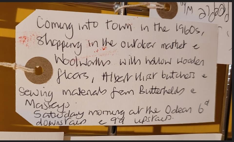EBMuseum's tweet photo. "Coming into town in the 1960s, shopping in the outdoor market &amp; Woolworths with hollow wooden floors, Albert Hirst the butchers &amp; sewing materials from Butterfields and Massies"

Our Routed exhibition closes this Saturday, 26 March https://t.co/vTueqFAElu