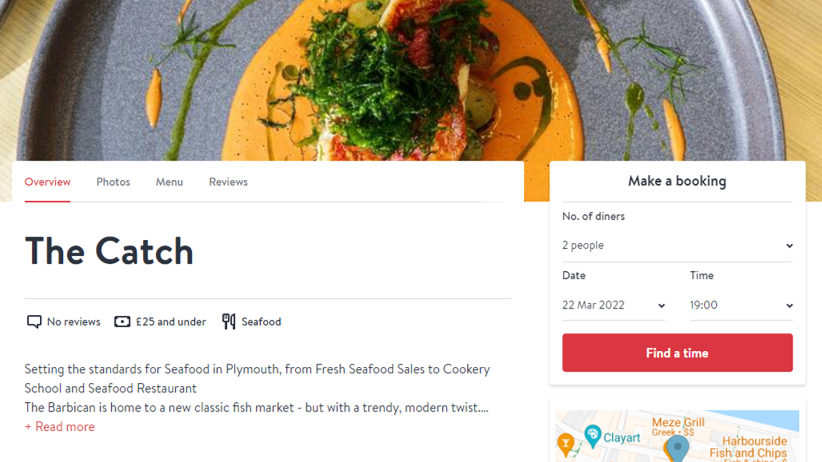 WE ARE LIVE 🎉🎉
and ready to take your bookings! Book your table here: opentable.co.uk/r/the-catch-pl…

Our first day is THIS THURSDAY - 24th March and we cant wait to welcome you back. 

#seafood #seafoodrestaurant #plymouth #barbicanwaterfront