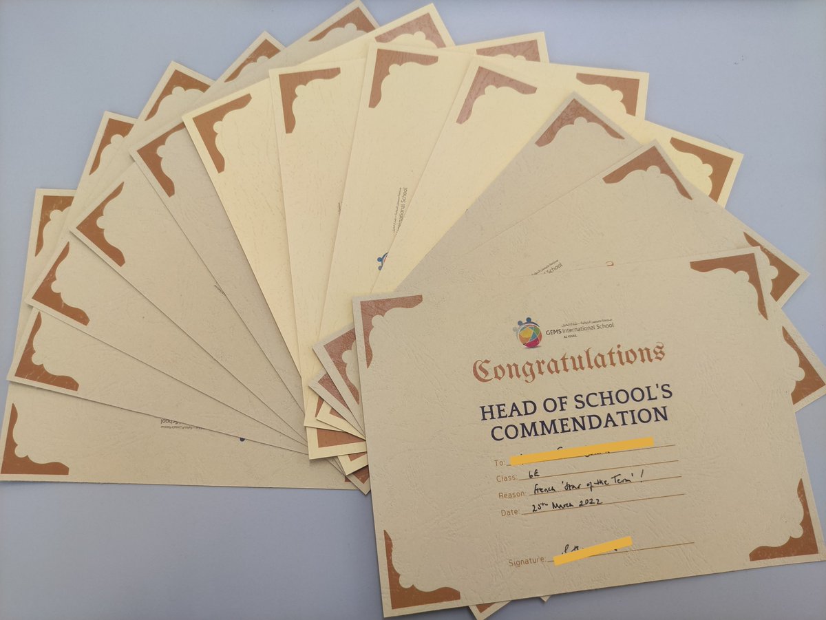mflteacherwill1's tweet image. Our Language Acquisition Star of the Term certificates ready to be given out on Friday 🌟🥇 #RewardsSystem #EndofTerm #SpringBreak