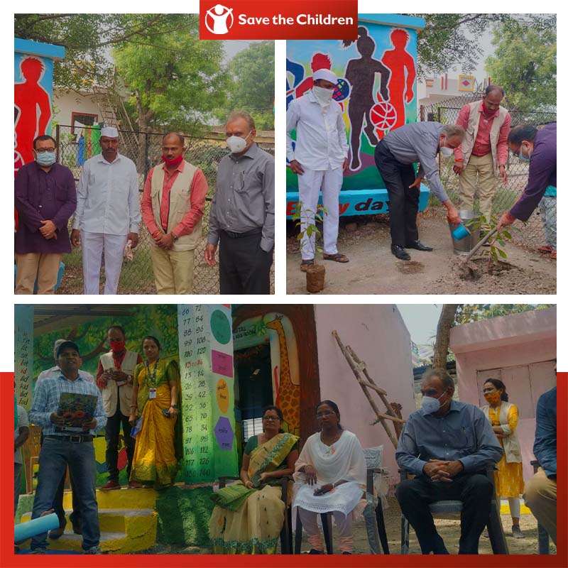 balrakshabharat's tweet image. Day 2: Mr @DeepakKapoor_ visited Dalati Village in #Nashik to observe the implementation of Save the Children's 'Early Childhood Care and Education' project and inaugurate a Digital Classroom which aims to ensure #learningcontinuity for children of the village.