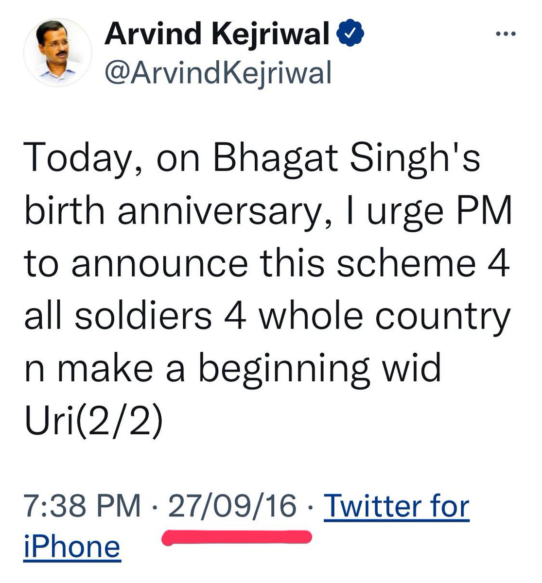 Dear @BhagwantMann ji Half knowledge is more dangerous than no knowledge … Shaheed-e-Azam Bhagat Singh Ji’s Birthday is on 27 September or 28th, as you said ? Who is correct ? You or @ArvindKejriwal Ji ?