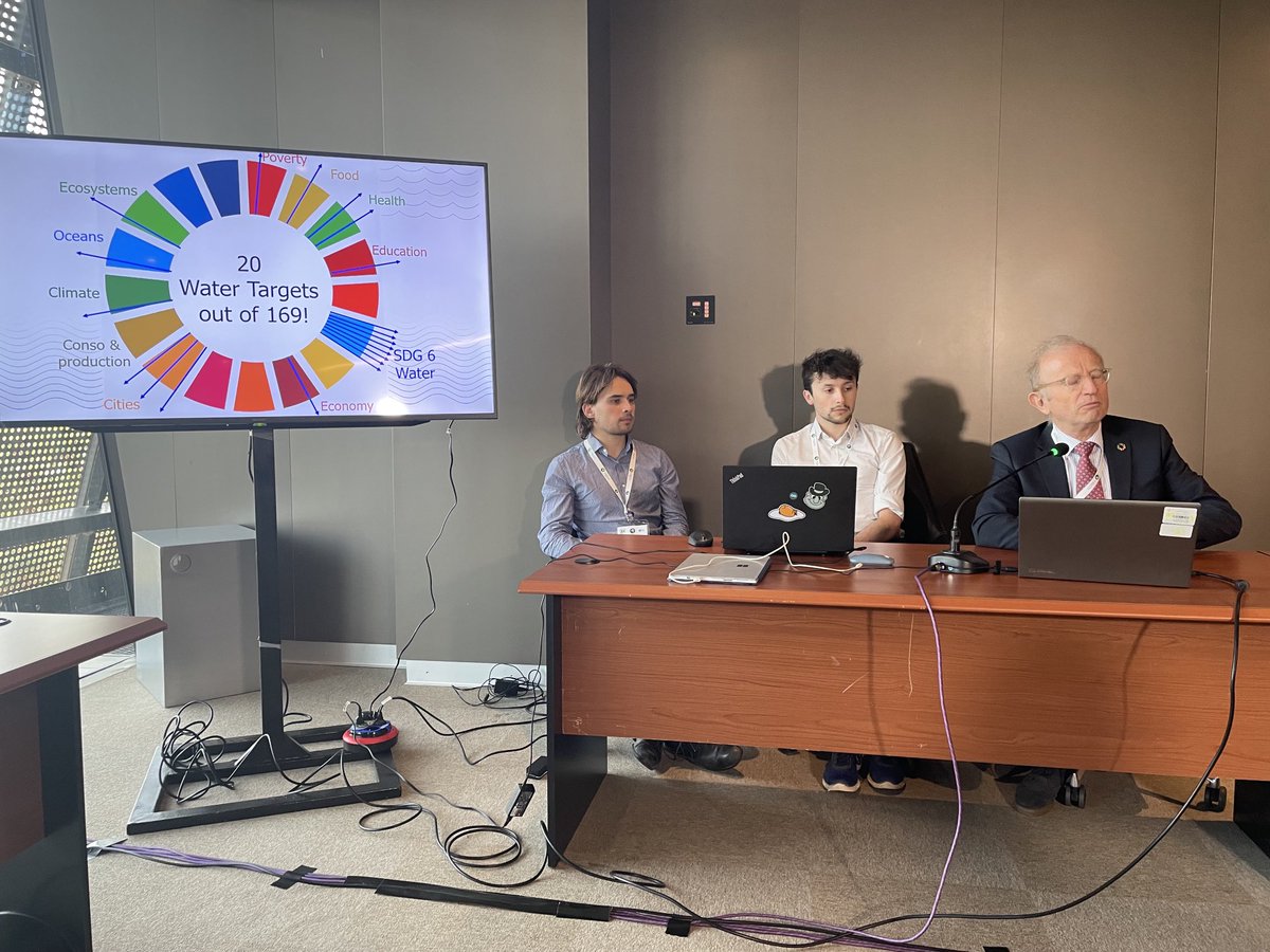 ⁦@WaterForum9 Présentation par Gérard Payen, VP ⁦<a href="/PFE_FWP/">PFE_FWP</a>⁩ de l’outil d’aide à la décision sur les projets en croisant avec les ODD, leurs cibles et les indicateurs mesurant les impacts.#Water4 allSDGs ⁦<a href="/Colon_EauForet/">David COLON</a>⁩ ⁦<a href="/Adour_Garonne/">Agence de l'eau Adour-Garonne</a>⁩ ⁦<a href="/b_abba/">Berangere Abba</a>⁩