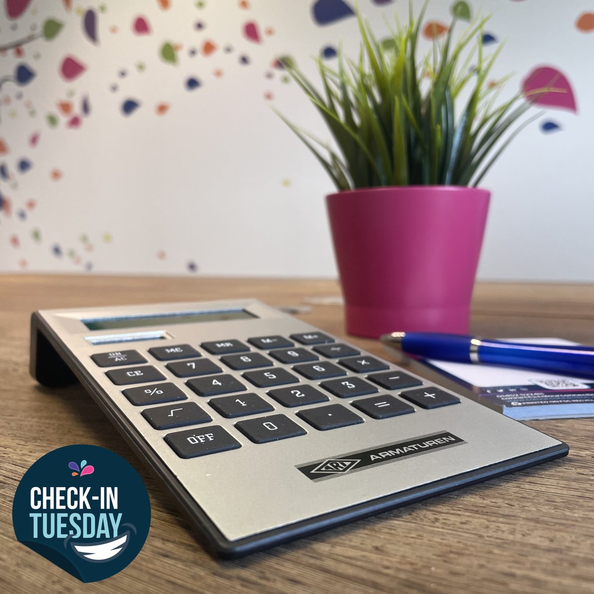 Colour_Connect's tweet photo. Our #CheckInTuesday post this week goes out to #ARIarmaturen for their order of branded calculators. Simplistic, and stunning! #brandedmerchandise #inspiredesignprint https://t.co/h8d4n1VYR3