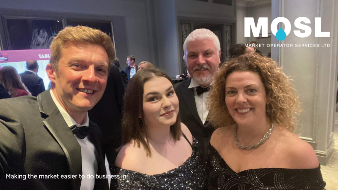 MOSL_'s tweet photo. We didn't win Employer of the Year but we did have a wonderful time in #London last night. Congratulations to all those nominated and shortlisted for the #UWAwards, thank you to #UtilityWeek for a great night and to @CGI_UKNEWS for the invitation to attend #MOSLers #waterindustry https://t.co/wmmHr8lafO
