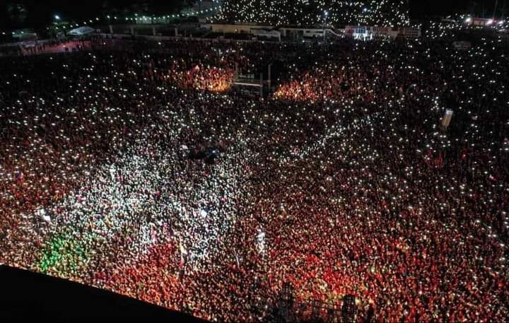 noelandamonjr's tweet photo. LOOK: The crowd during the BBM-Sara Uniteam campaign rally at Gen. Trias, Cavite. ❤️💚

UNITEAM PILIPINAS 
#CaviteForBBMSARA 
#800KPLUSONE https://t.co/U5UqOr3tcq