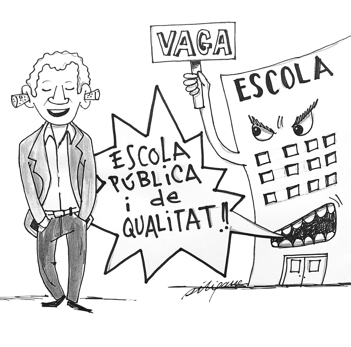 La nostra nova vinyeta de suport a la #vagaeducacio 

Il·lustració: <a href="/piliparra12/">Sóc Poble!!!🇵🇸</a>