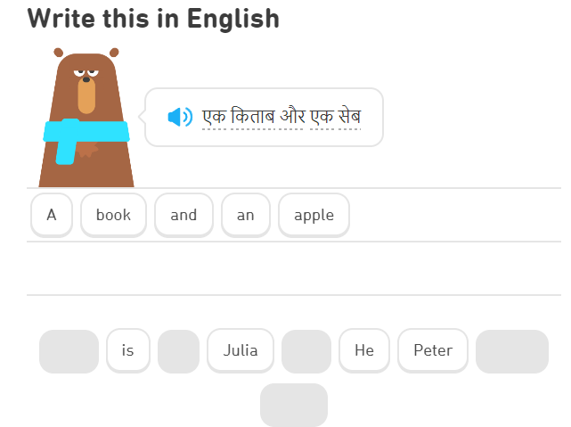 kuromame_en's tweet image. (*･ᴗ･)σ Now I&apos;m learning Hindi🇮🇳

#duolingo #Hindi #learnNewLanguage #learnHindi #langtwt