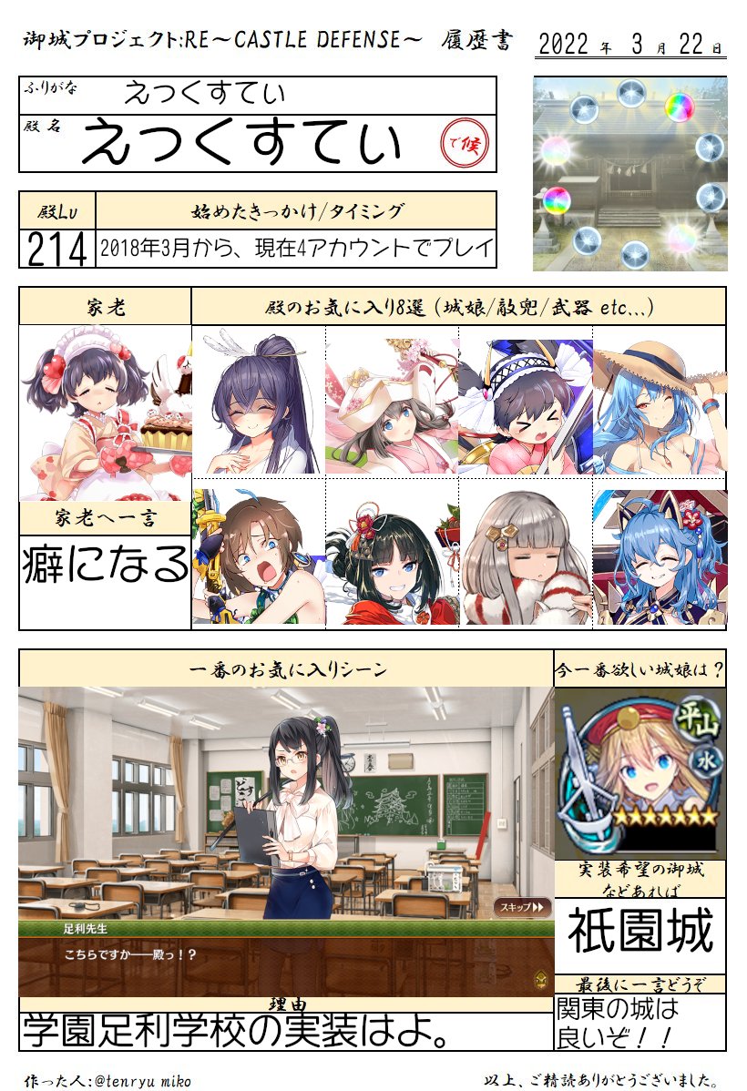 タグ 城プロ履歴書 の注目ツイート メガとんトラック