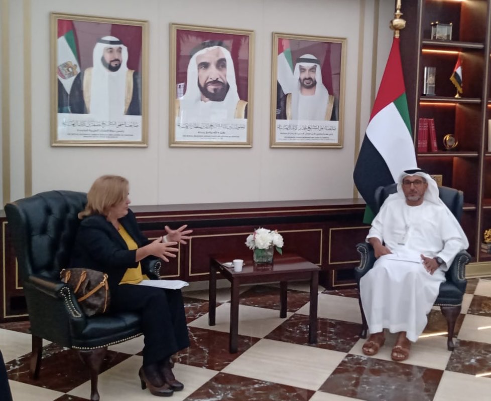 ⁦<a href="/Deb_invexCuba/">Déborah Rivas</a>⁩, viceministra de ⁦<a href="/MINCEX_CUBA/">MINCEX🇨🇺</a>,⁩ fue recibida por el Sr. Mohammed Said Al Suwaidi, Director General del Fondo Abu Dhabi para el Desarrollo 🇦🇪. Intercambiaron sobre los resultados y perspectivas de la cooperación con Cuba 🇨🇺