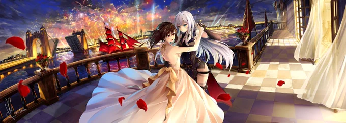 #いい夫婦の日 
うちの子ペア、実質夫婦みたいなものということで 