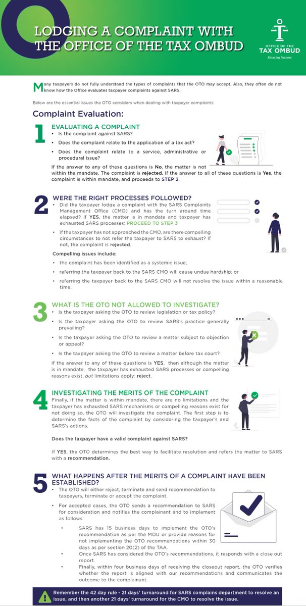 TaxOmbud's tweet photo. Many taxpayers do not fully understand the types of complaints that the OTO may accept. Here are the essential issues the OTO considers when dealing with taxpayer complaints:
#TaxpayersRightsMatter
Full newsletter available at https://t.co/RQDMRLHJo7 https://t.co/v6i9w2OhMm
