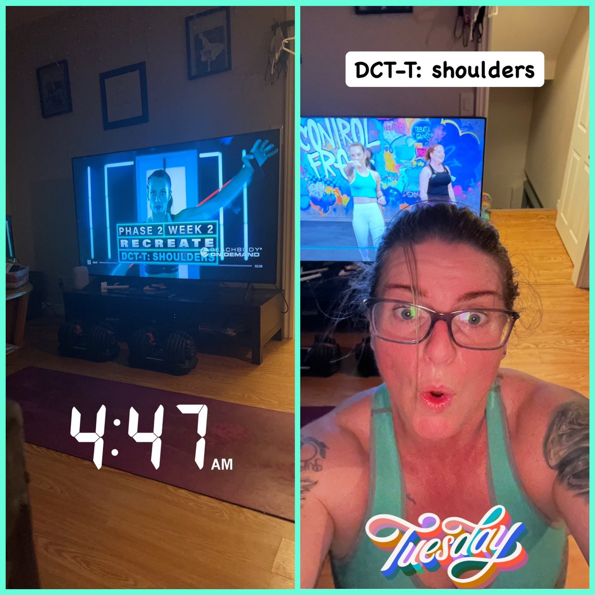 BonnieDuchesne's tweet photo. I killed it this morning, loving this program 🥰 @AutumnCalabrese @Beachbody #9weekcontrolfreak https://t.co/Vuq35wG1Kz