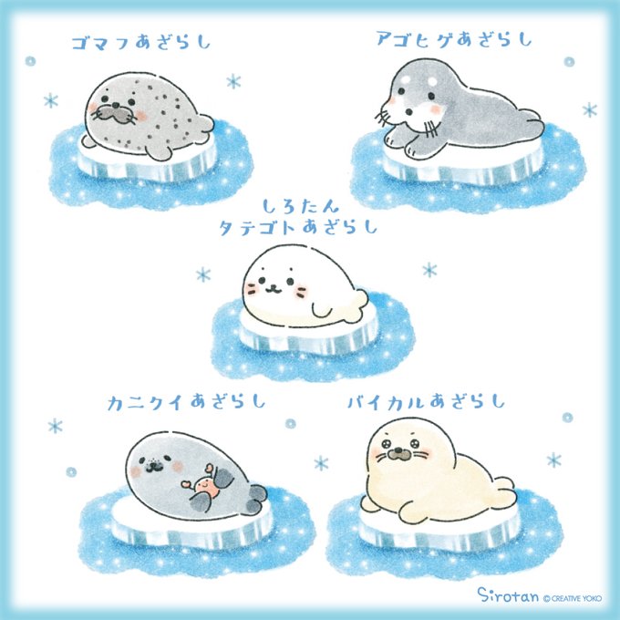 カニクイアザラシのtwitterイラスト検索結果