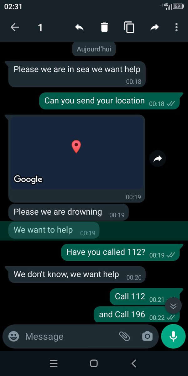 Utopia_56's tweet photo. “Nous allons mourir” 
Cette nuit, notre équipe a reçu des messages de détresse d’une cinquantaine de personnes exilées en mer tentant de rejoindre le Royaume-Uni. Les secours ont été informés et elles ont finalement pu être secourues. Un nouveau drame peut arriver à tout moment. https://t.co/nOtCwaV74Z