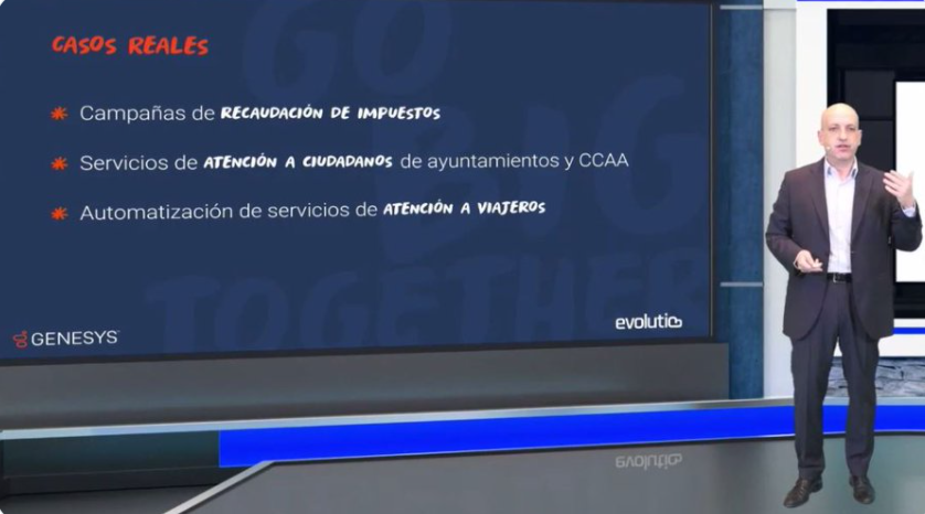Juaka77's tweet photo. Asistiendo al evento de IDC IDG, desde Evolutio ahora Manuel expone algunos casos de uso reales durante su presentación en la 1ª jornada del evento #GovernmentIDC_IDG. #Evolutio 
@GenesysIberia
 #government #digital #gobierno #AAPP 
@IDG_Spain https://t.co/EJboY8onxs