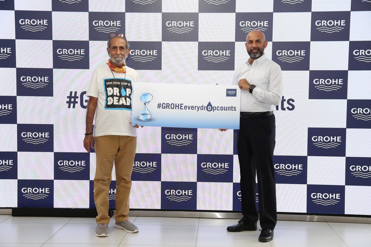 GROHEIN's tweet photo. The World Water Day campaign was launched by Mr. Bobby Joseph, Leader LWT India &amp; Subcon (GROHE &amp; American Standard) and Mr. Aabid Surti, Founder of Drop Dead Foundation at the state-of-the-art experience center – The LIXIL Studio in Bengaluru. #GROHEeverydropcounts https://t.co/rp47jZaaow