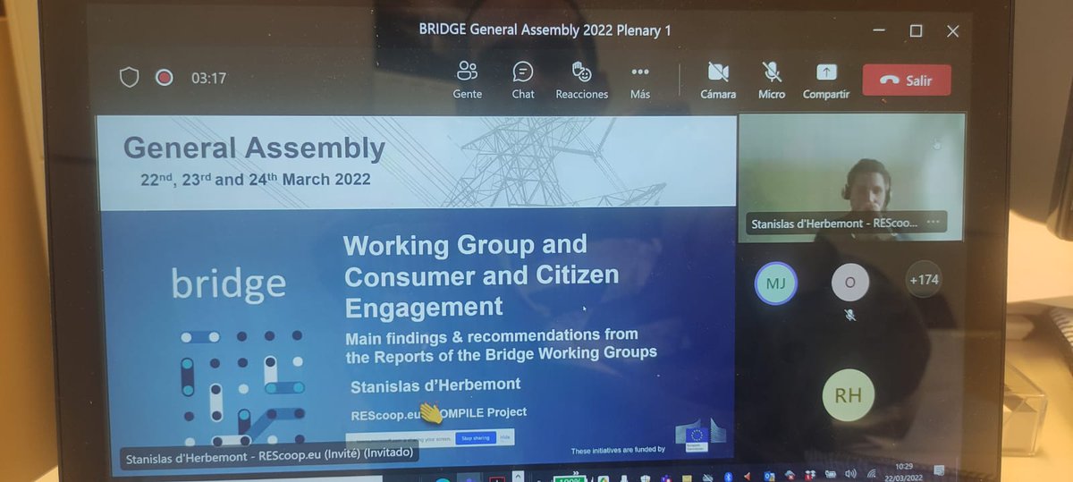 Attending the Bridge General Assembly organised by the European Commission!

For more information on #Bridge: h2020-bridge.eu

<a href="/Energy4Europe/">Energy4Europe 🇪🇺</a> #datamanagement #businessmodels #consumer #citizenengagement