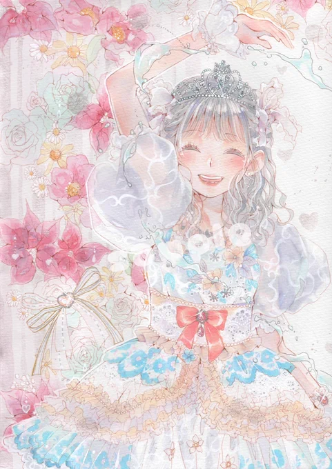 ナナランドの雪村花鈴さんと峰島こまきさんのイラストをご依頼により描かせて頂きました💖💧
今回も依頼者様の素敵なアイデアとありがとうが詰まったイラストです✨
花鈴さんご卒業おめでとうございます💐
#ナナランド 