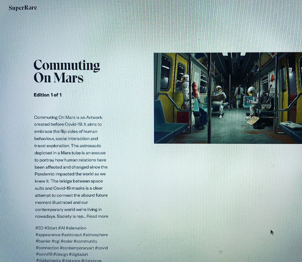 gargantuakunst's tweet photo. Nice to see @VBonapace being featured in @SuperRare ! Sometime ago he participated along other amazing artists in our #CryptoBeamers #guerrillaprojection invasion! Will be updating photos soon! 🙌🏾☀️👏🏾 https://t.co/Nu5OOhYFfx