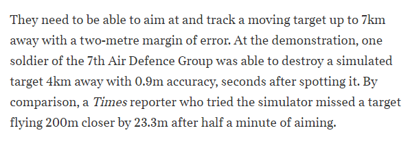 charliehparker's tweet image. At a weapons demonstration put on by the British Army yesterday, I found out I'm pretty rubbish at shooting Starstreak missiles...
thetimes.co.uk/article/britis…