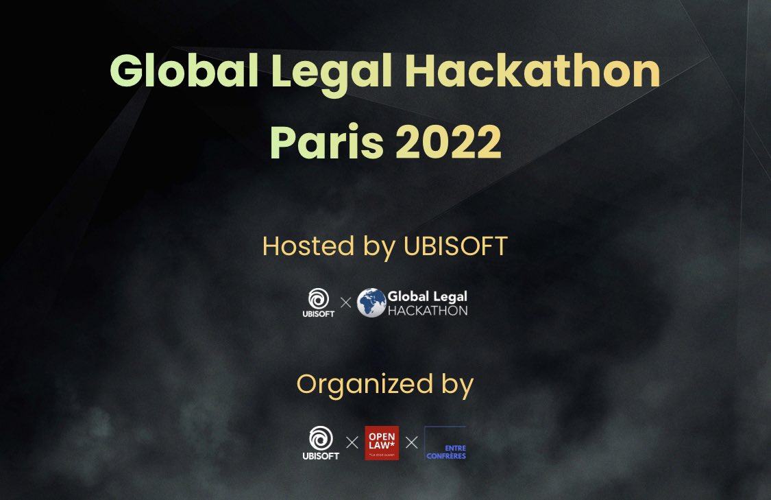 L'IBP sera présent à la 1ère édition en France du Global Legal Hackaton du 25-27 mars 2022 en partenariat avec Entre Confrères, Open Law, et Ubisoft. 🚀

N’hésitez pas à vous inscrire !

ubi-legal-innovation-team.github.io/glh-paris-2022/