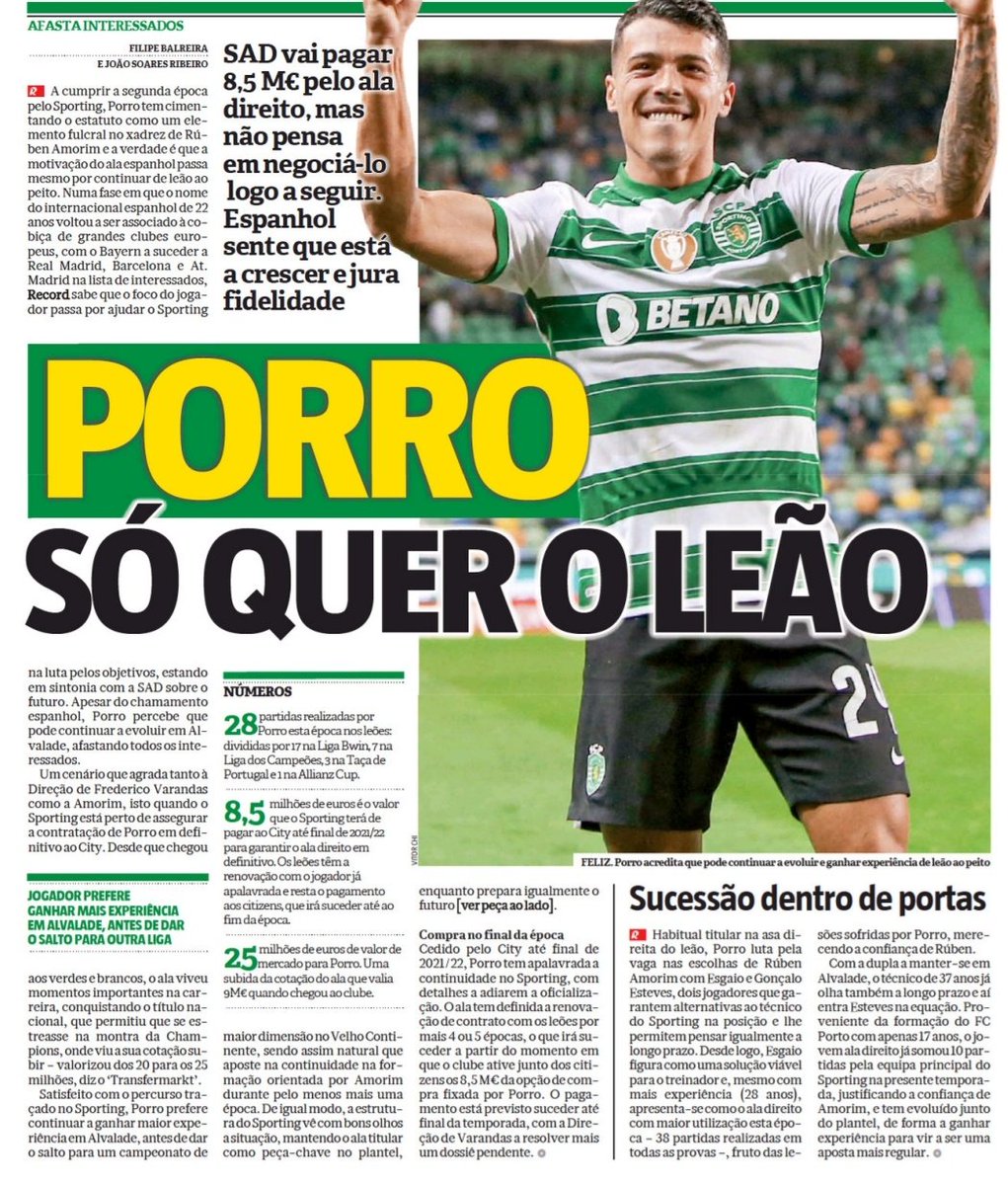 E nós só queremos o Porro 💚