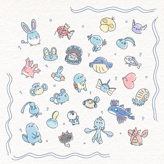 「bubble pokemon (creature)」 illustration images(Popular)