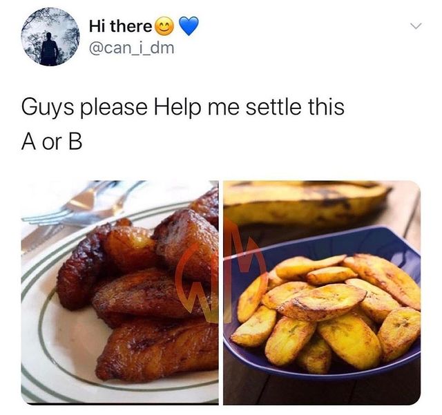 afrifoodnet's tweet image. Let's settle it once and for all. Which are you going for? A OR B? 

#afrifoodlovers #afrifoodnetwork #aorb