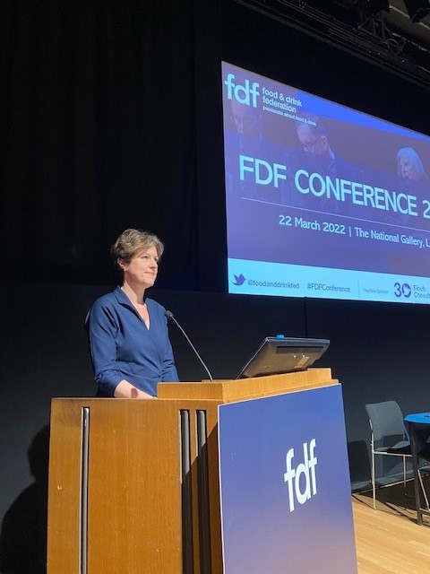 Foodanddrinkfed's tweet photo. Kicking off the #FDFConference22 in a jam-packed National Gallery is our very own chief executive @KarenEBetts. https://t.co/jNXJYvHu5U