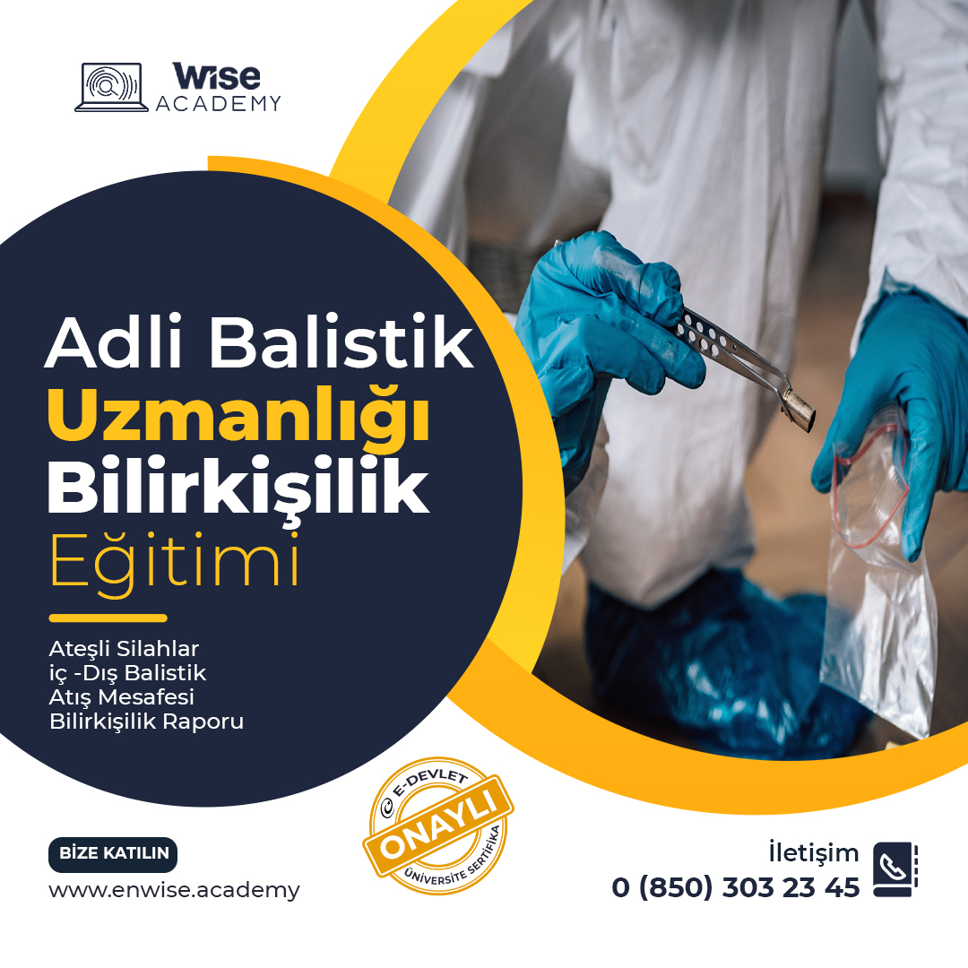 WiseAcademyOffi's tweet photo. Adli Balistik Bilimi, ateşli ve ateşsiz silahların kullanıldığı olaylarda bulguların Adli Balistik metotlarına göre incelenerek delil kimliğine kavuşturulmasıdır.

Ateşli silahlarla işlenen vakaların sıklığı bu alanda oluşan bilirkişilik ihtiyacını öne çıkarmıştır. https://t.co/75R1n2AlCA