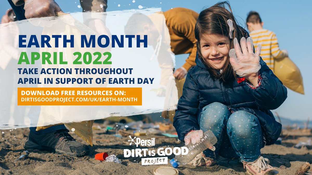 April is Earth Month 🌎 Unite in compassion & take collective action throughout April in support of Earth Day! Download the Dirt Is Good Schools Programme’s free resource pack for schools, youth groups & parents: dirtisgoodproject.com/uk/earth-month #DirtIsGoodEarthDay #DirtIsGoodProject