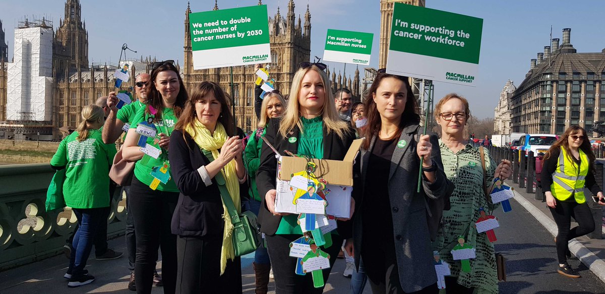 macmillancancer's tweet photo. Today we’re delivering over 1000 handwritten messages from people affected by cancer and cancer healthcare professionals to the Treasury.

We need the Government to fund 3,371 extra cancer nurses by 2030 to ensure that people living with cancer get the support they deserve. https://t.co/6ZuQD7axNU