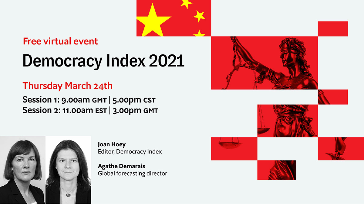 TheEIU's tweet image. What does the war in Ukraine mean for the future of democracy? Our analysts will be discussing this in Thursday's webinar. Register free: econ.st/3NlO6gW