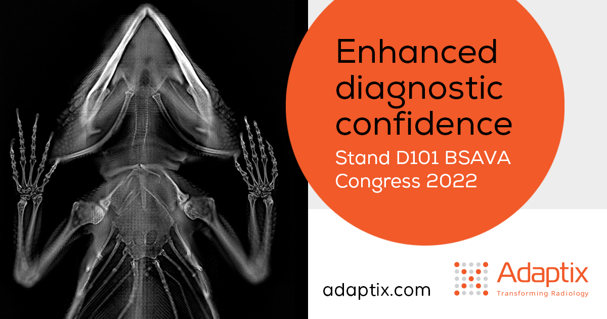 We are very excited to be sharing our ground-breaking 3D veterinary imaging system at @BSAVACONGRESS To find out more visit adaptix.com/bsava-2022/ #BSAVA22 #radiology #transformingradiology #veterinarylife #veterinarypractice