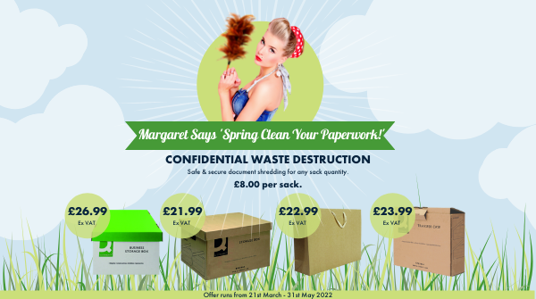 MLJ_Office's tweet photo. Give your paperwork a thorough #SpringCleaning!  We have some great pricing on storage and archiving products PLUS an exclusive offer on confidential waste destruction that ensures your documents will be safely shredded for £8.00 per sack. 
Get started today -> sales@mlj.co.uk https://t.co/HGt01jsOvF