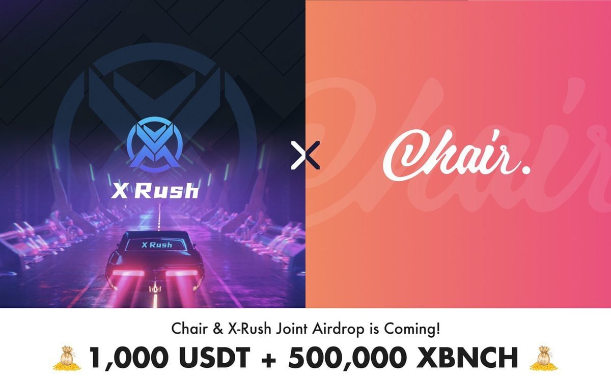 🚀 Airdrop: Chair x X-Rush
💰 Value: 1000 $USDT &amp; 500,000 $XBNCH
📅 End Date: 28th March, 2022
🏦 Distribution Date: Before 1st April 2022

Go to the Airdrop Page
docs.google.com/forms/d/e/1FAI…

#Airdrop #Airdrops #Crypto