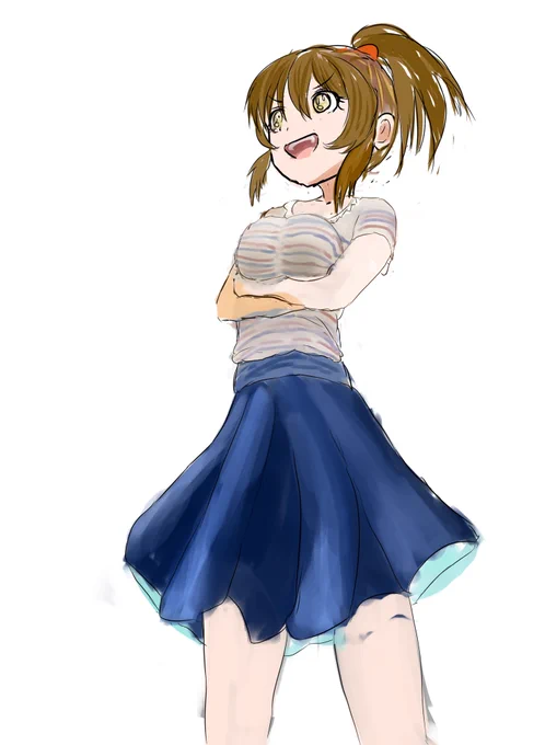 雑ラフゆっこができた👌 