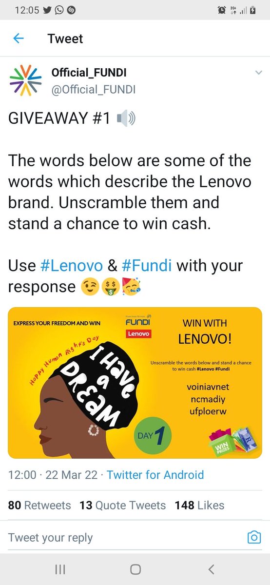JoyceTlhogi's tweet photo. @Official_FUNDI Innovative 
Dynamic 
Powerful 
#Lenovo 
#Fundi https://t.co/ByuktqpTMd