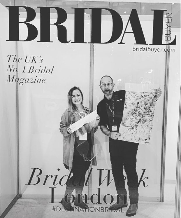 It's the last day at London Bridal Week - catch up with cover stars Amy &amp; Paul and see our range of premium bridal veiling tulle on stand D7 #bridalweek #DESTINATIONBRIDAL