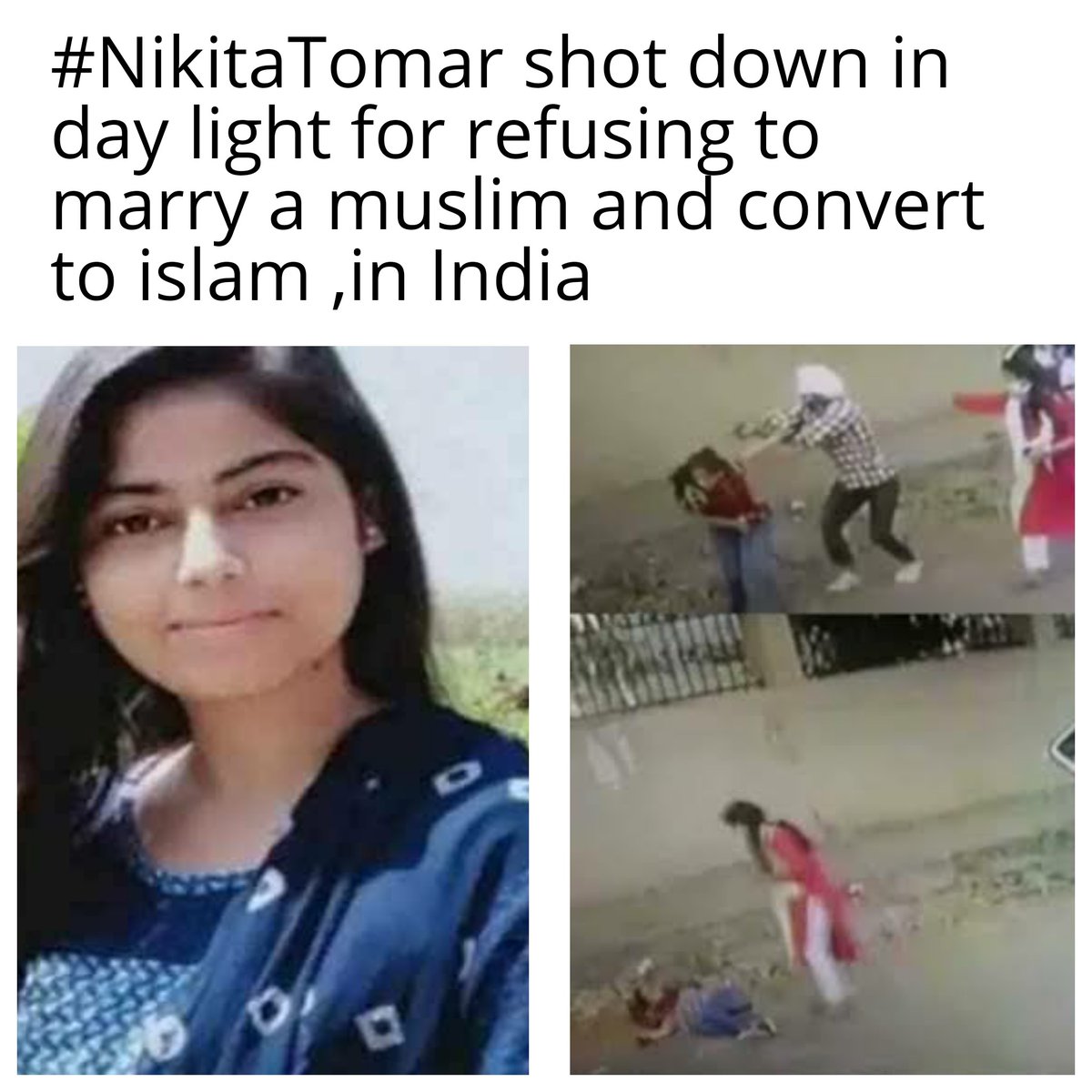 ritik_kose's tweet photo. Fate of Hindu          Fate of Hindu
Girls In Pakistan.     Girls in India. 
#JusticeForPoojaKumari  #Hindus https://t.co/D1NiO1BHjd